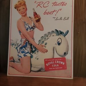 Nostalgic TV "Lucille Ball" Metal Sign